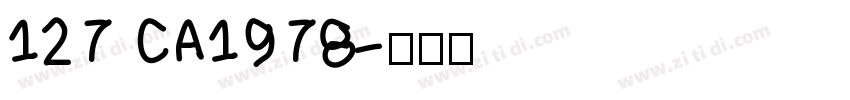 127 CA1978字体转换